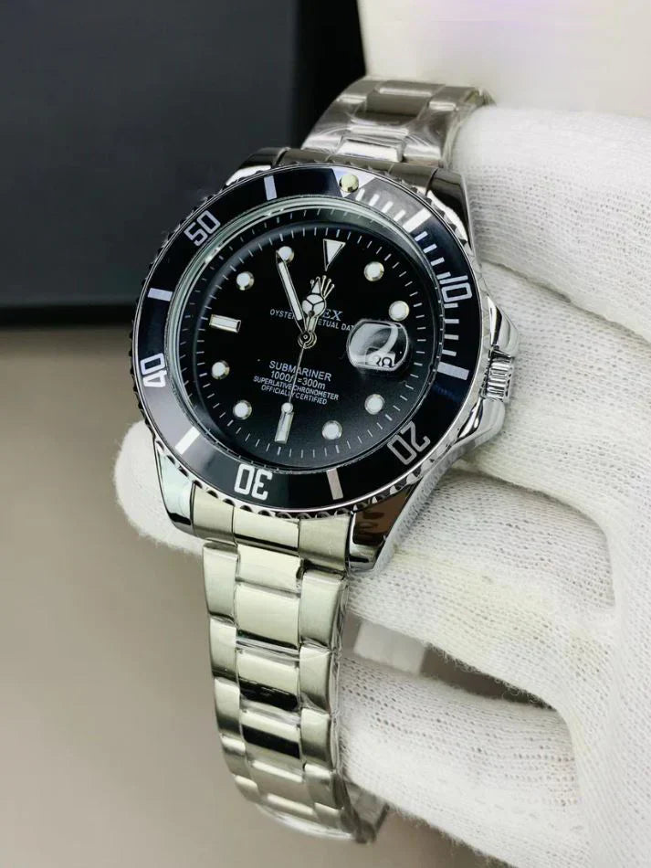 YW - Submariner Silver with Black Bezel - Premium Watch