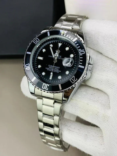 YW - Submariner Silver with Black Bezel - Premium Watch