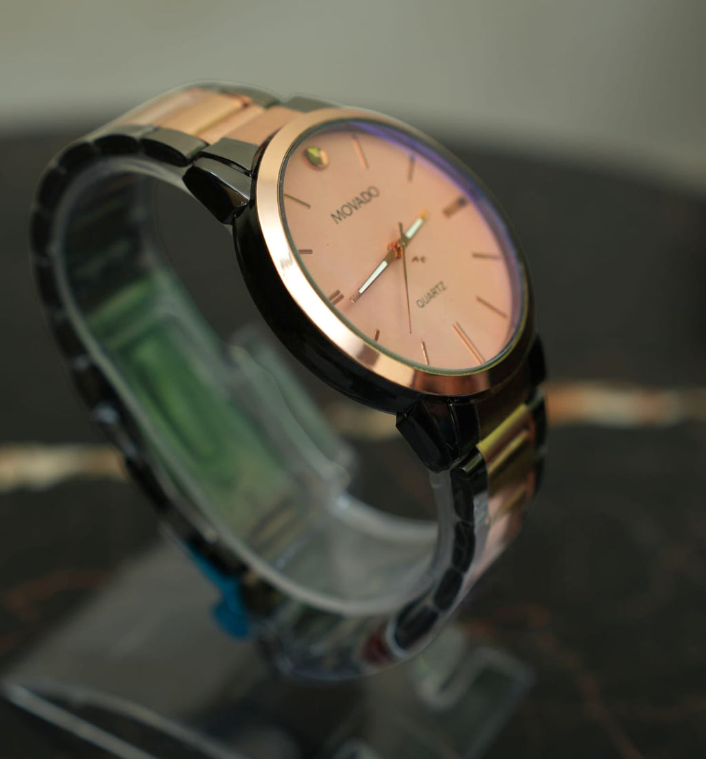 Movado - Two Tone Signature Stainless Steel Timepiece