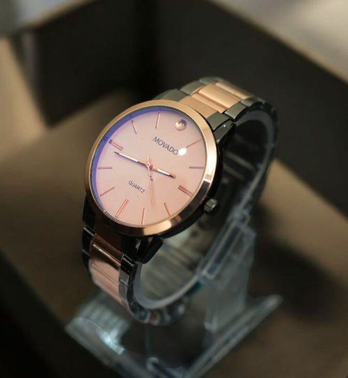 Movado - Two Tone Signature Stainless Steel Timepiece
