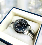 YW - Datejust Silver Black with Premium Black Dial