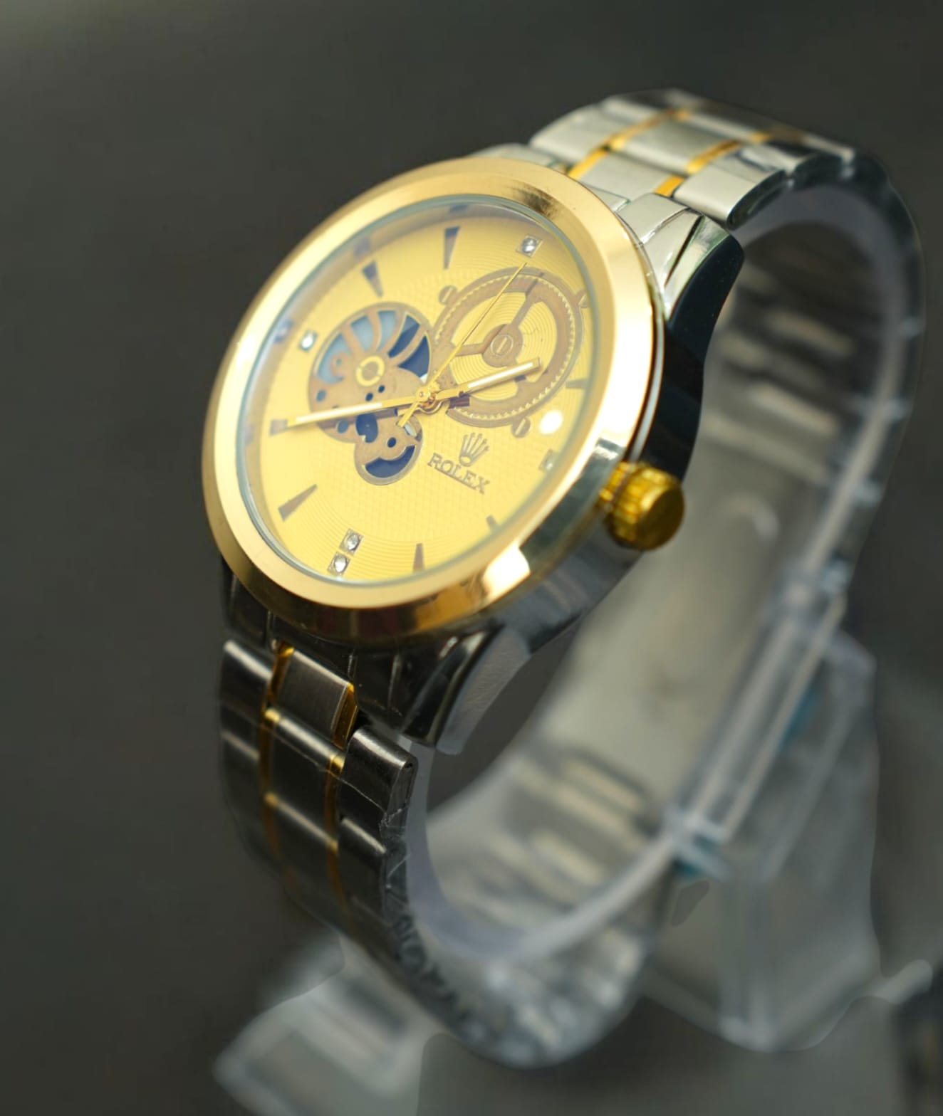 YW -  Two Tone with Gold Dial Watch