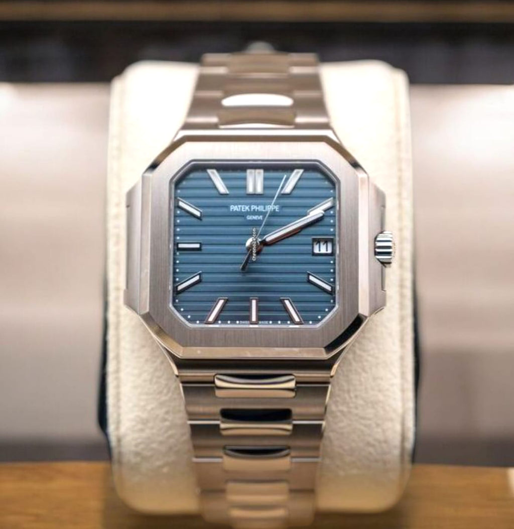 Patek Philippe - Cubitus silver with Blue dial