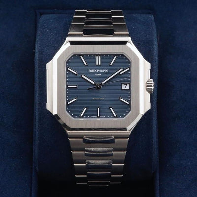 YW - Cubitus silver with Blue Dial Watch