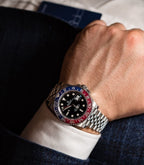 YW - GMT Master Silver with Black Dial (Pepsi)