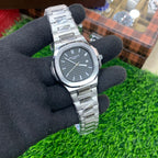 YW - Nautilus silver with black dial - Luxury Watch