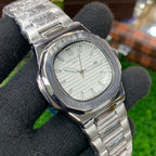 YW - Nautilus Silver with white dial - Premium Watch