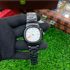 YW - Nautilus Black with White dial Watch