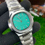 YW - Nautilus silver with tiffany Green dial Watch