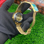 YW - Premium Skeleton Automatic Golden Watch