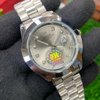 YW - Premium Datejust Silver with Brown dial Watch