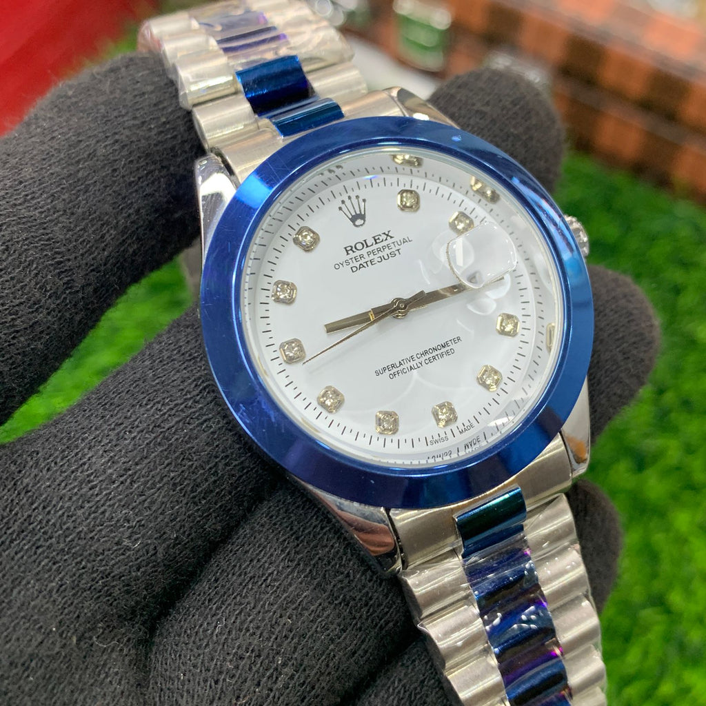 YW - Datejust Twotone Silver Blue with White dial
