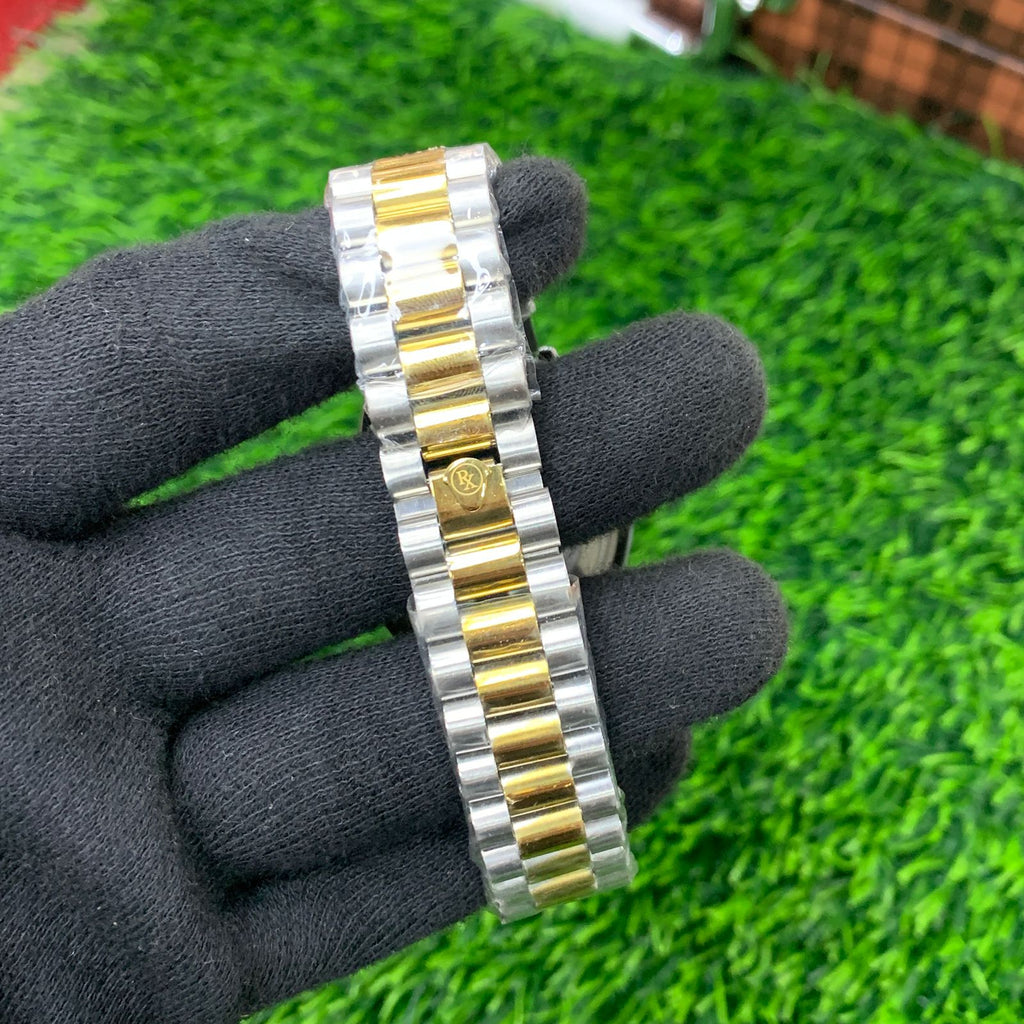 YW - Datejust Twotone Silver Gold with Black Dial