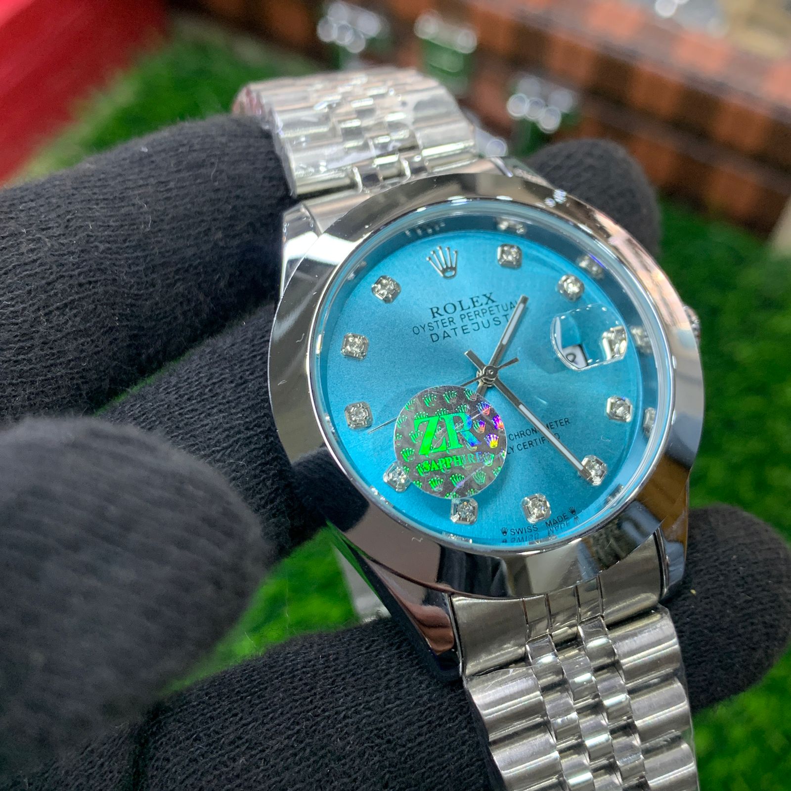 YW - Datejust Silver with Tiffany dial Watch