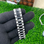 YW - Datejust Silver Black with Premium Black Dial - Luxury Watch