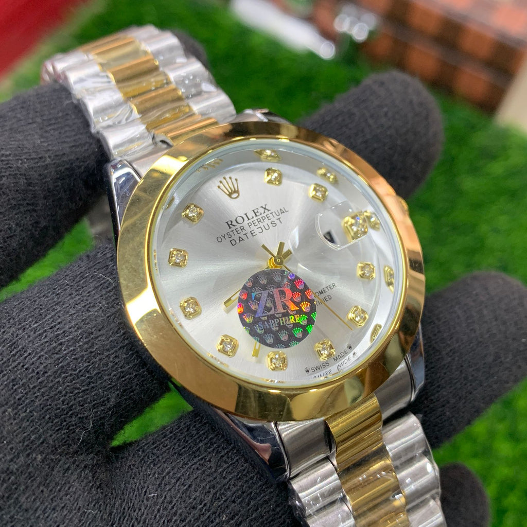 YW - Datejust Twotone Silver Gold with white dial