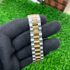 YW - Datejust Twotone Silver Gold with white dial