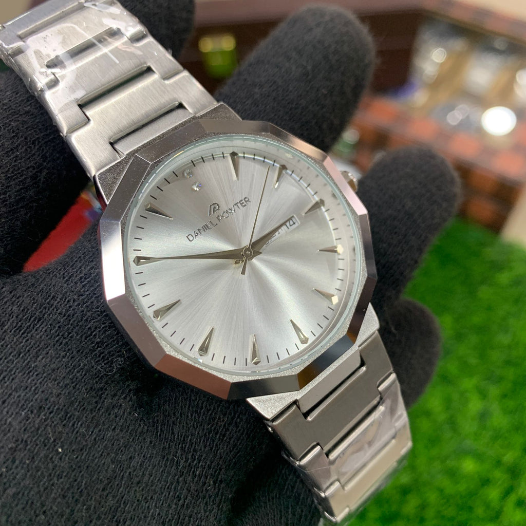 YW - Premium Full Silver Luxury Watch