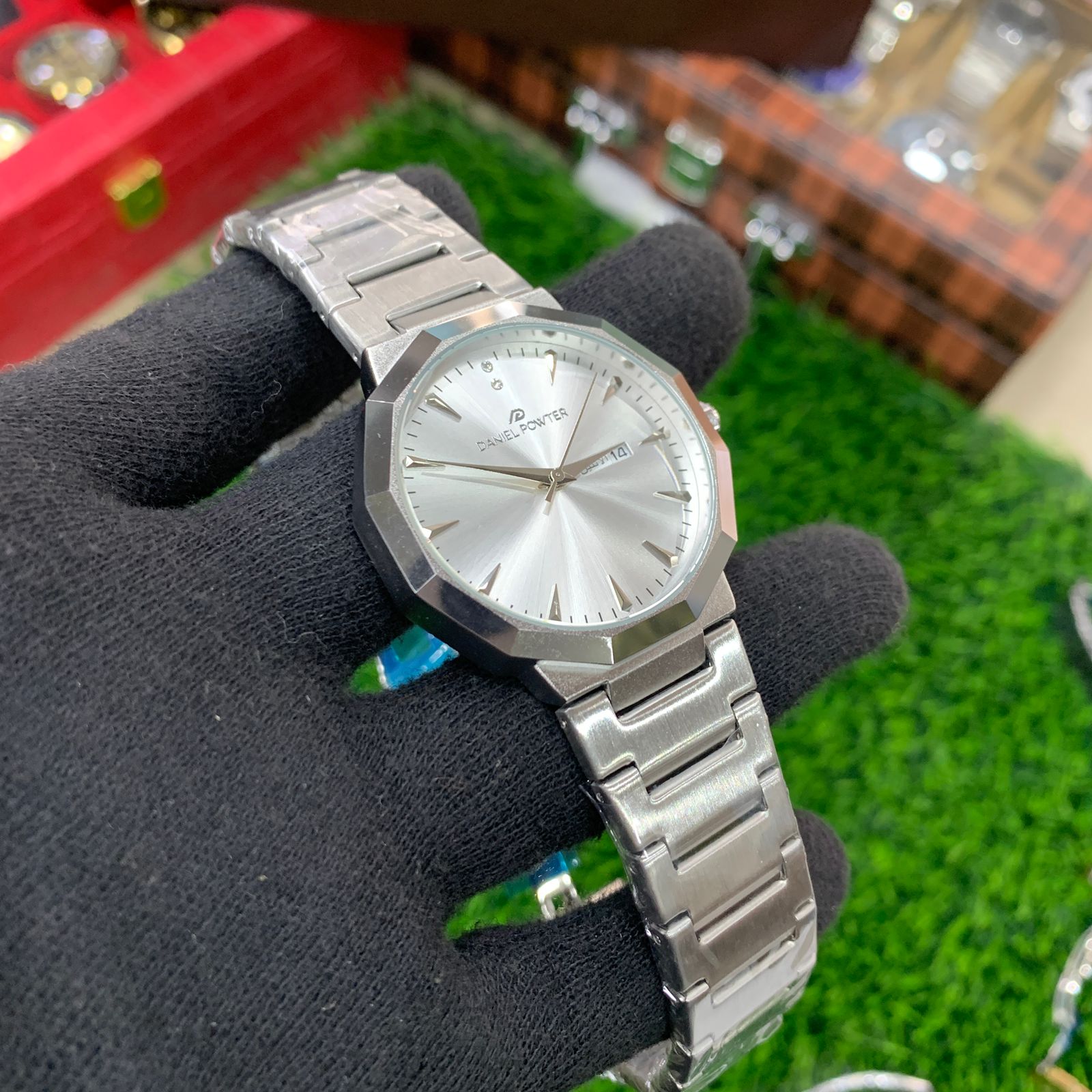YW - Premium Full Silver Luxury Watch