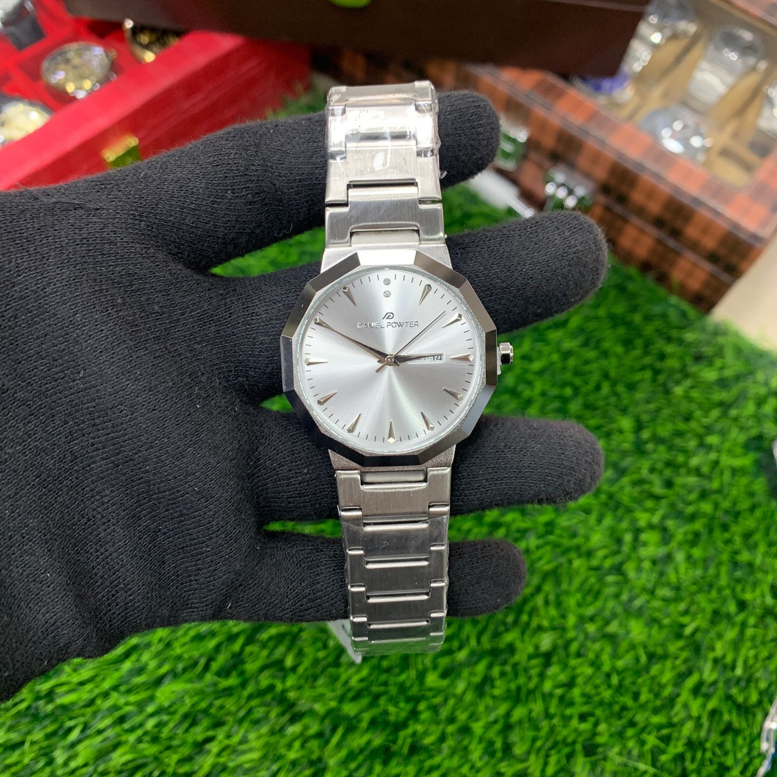 YW - Premium Full Silver Luxury Watch