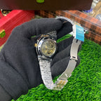 YW - Skeleton Automatic Watch – Two tone with Golden Dial