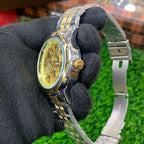 YW - Skeleton Automatic Watch – Two tone with Golden Dial