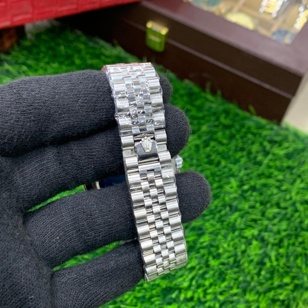 YW - GMT Silver with Green Dial - Premium Watch