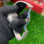 YW - Diamond Cut Skeleton Black Dial - Premium Watch