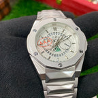 YW - Premium Diamond Cut Skeleton White Dial Watch