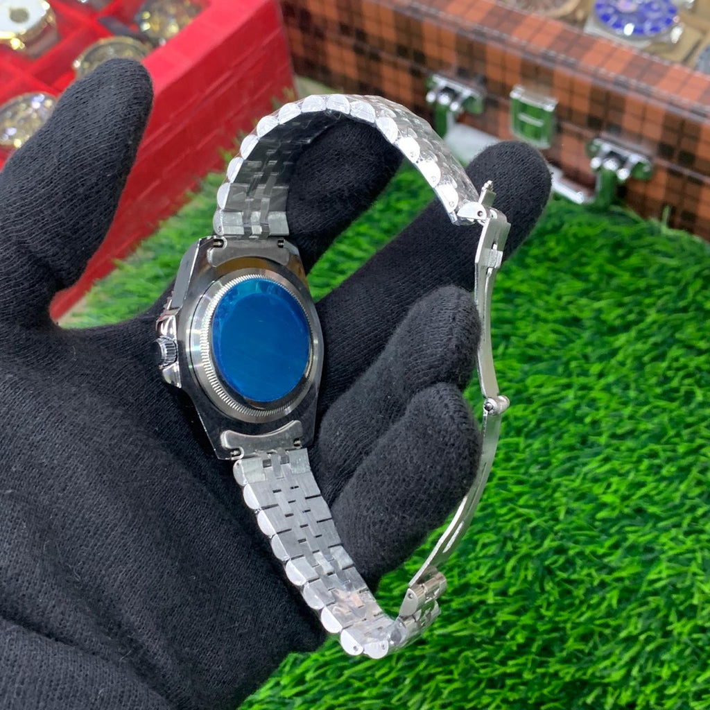 YW - GMT Silver with Blue Dial (Pepsi Bezel)