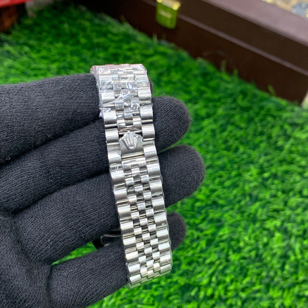 YW - GMT Silver with Black dial Watch