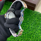 YW - GMT Two tone with Blue dial watch (Blue Bezel)