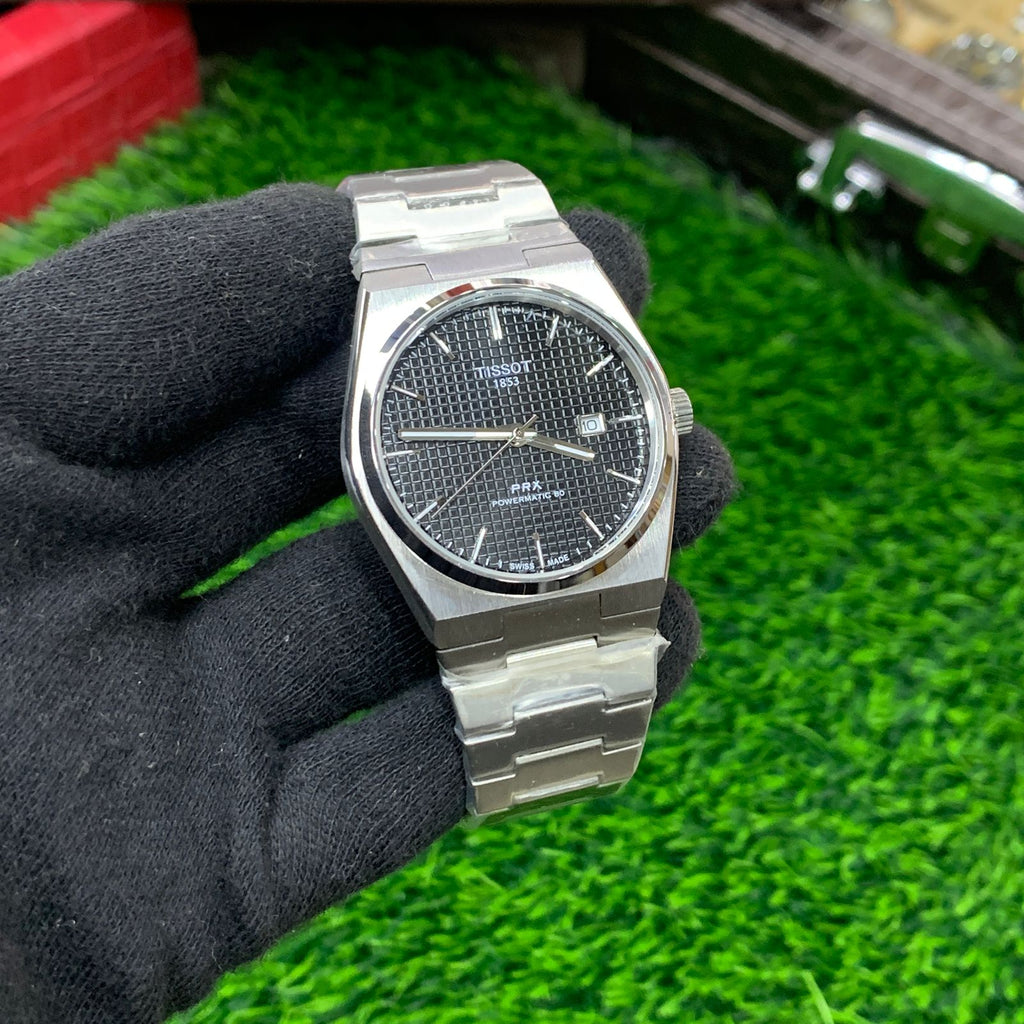 YW - Silver with Black Dial - Premium Watch