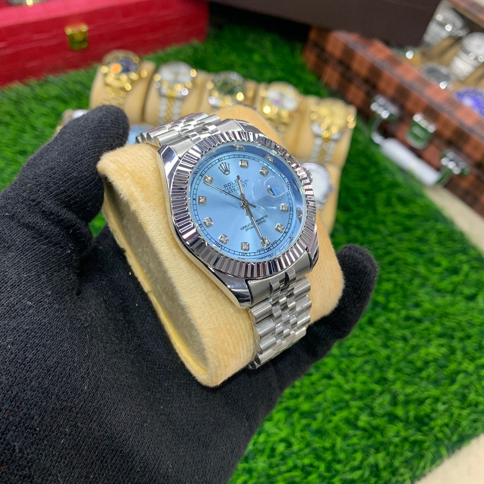 YW - Datejust Silver with tiffany dial - Premium Quality Watch