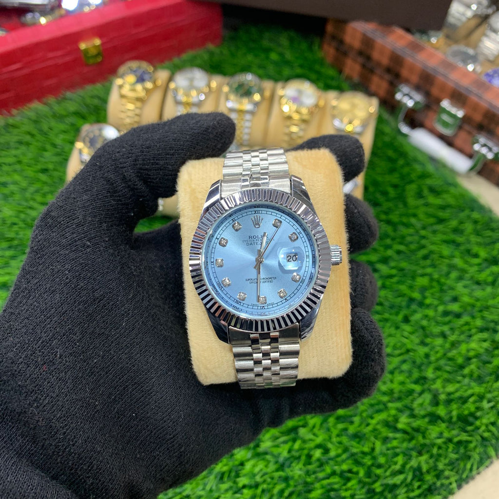 YW - Datejust Silver with tiffany dial - Premium Quality Watch