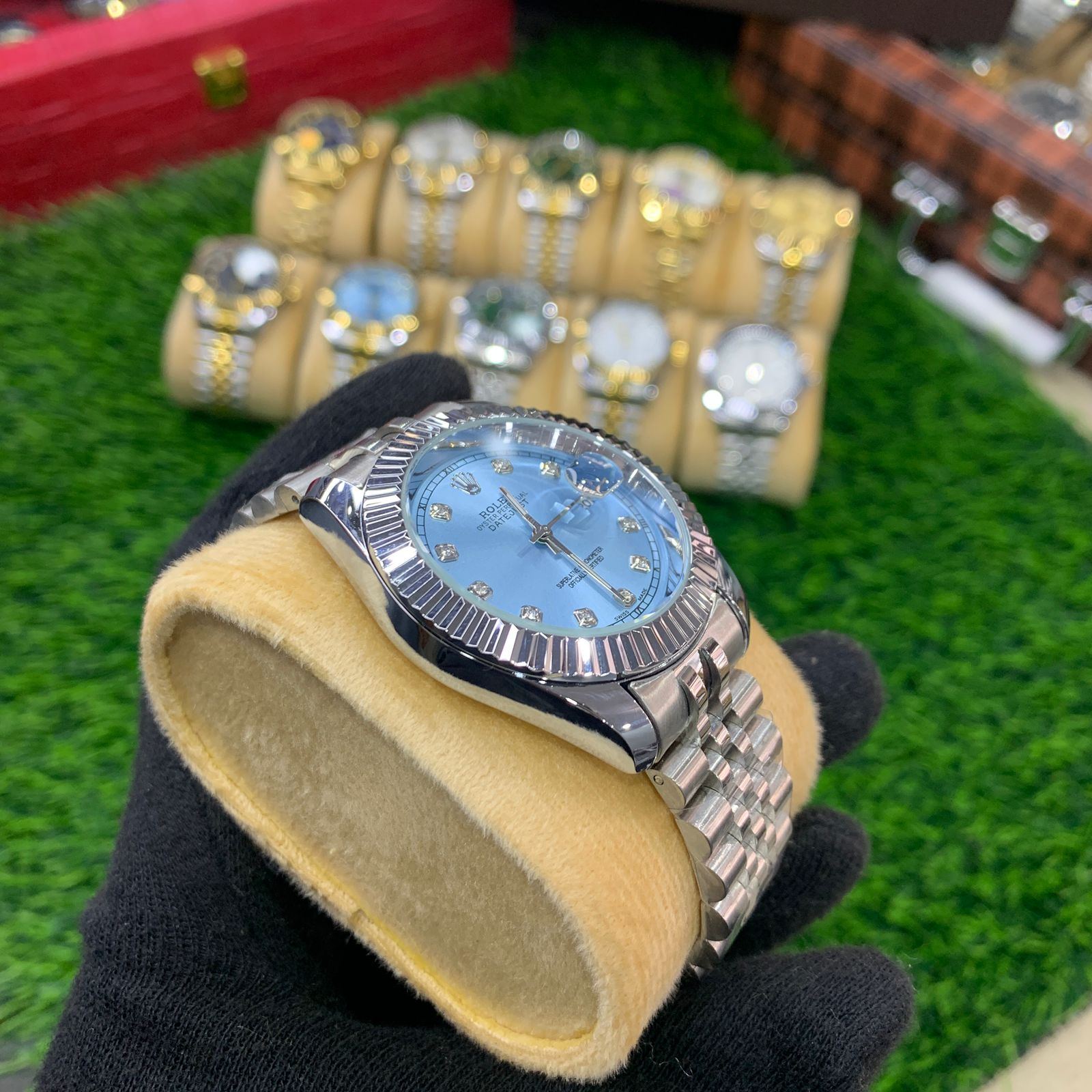 YW - Datejust Silver with tiffany dial - Premium Quality Watch