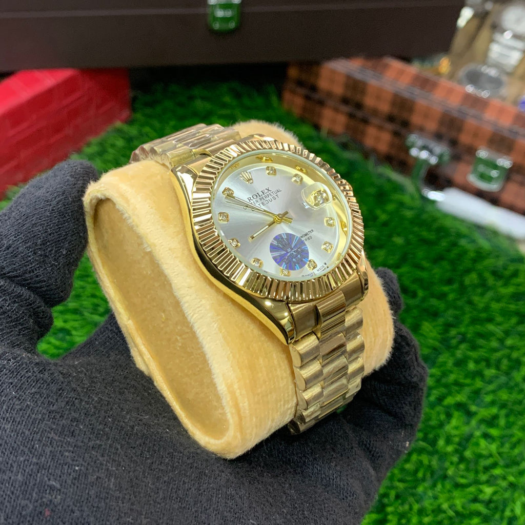 YW - Datejust Gold with White dial Watch