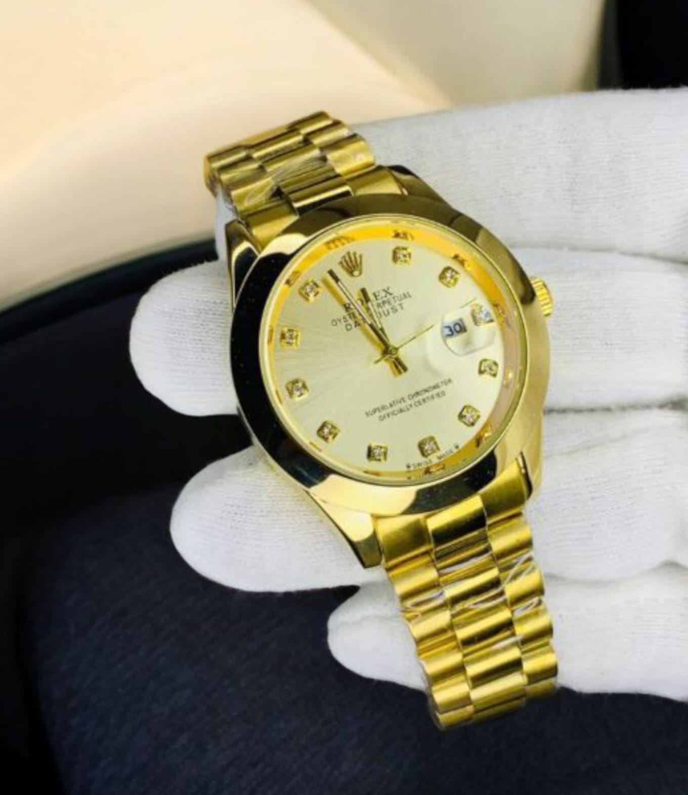 Rolex (RLX) - Datejust Pure Gold with Golden Dial