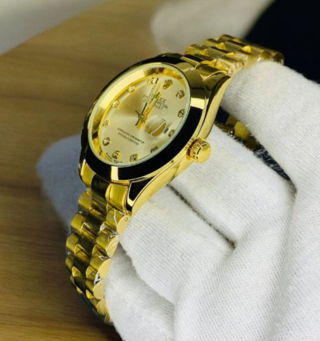 Rolex (RLX) - Datejust Pure Gold with Golden Dial