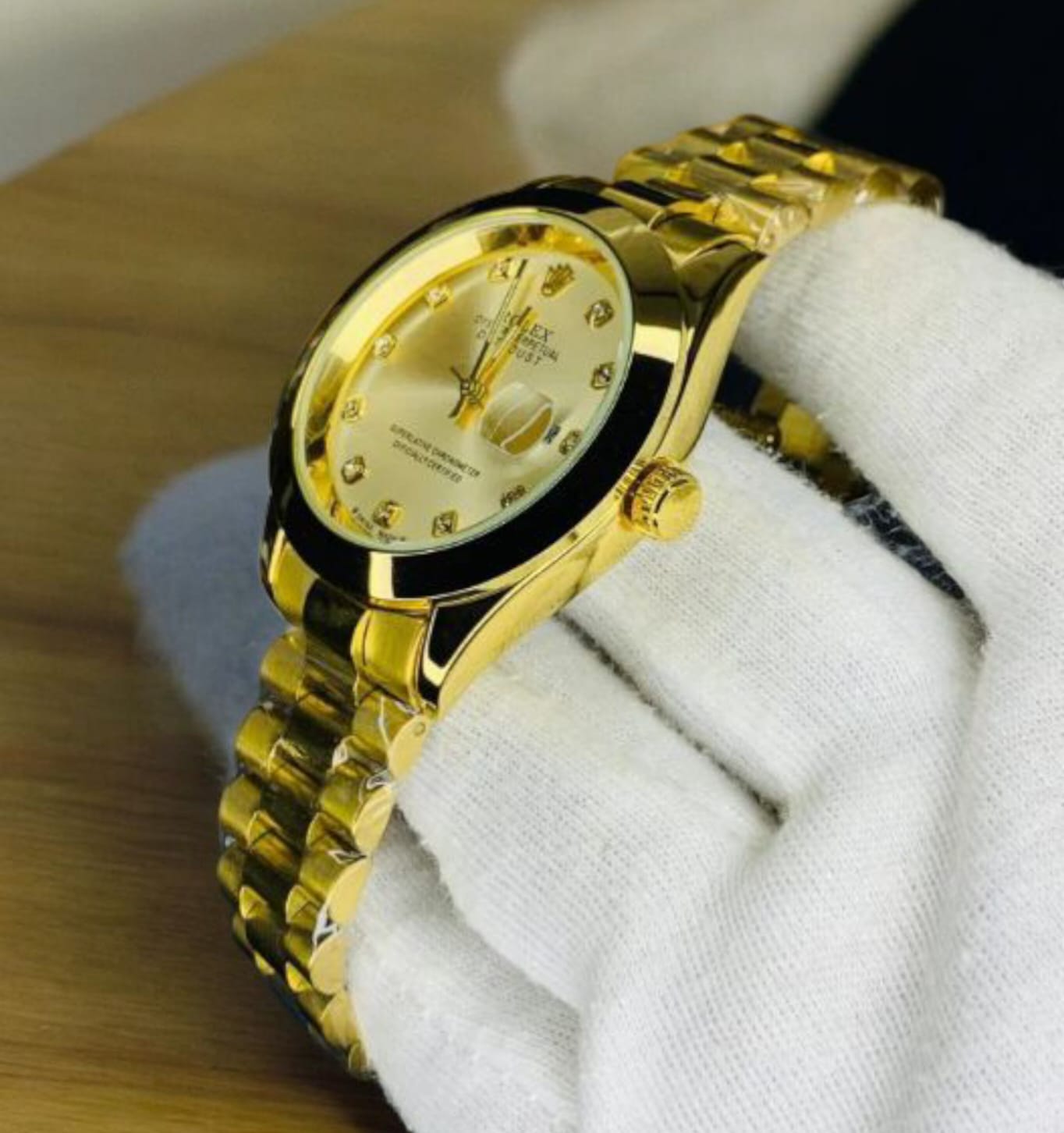 Rolex (RLX) - Datejust Pure Gold with Golden Dial
