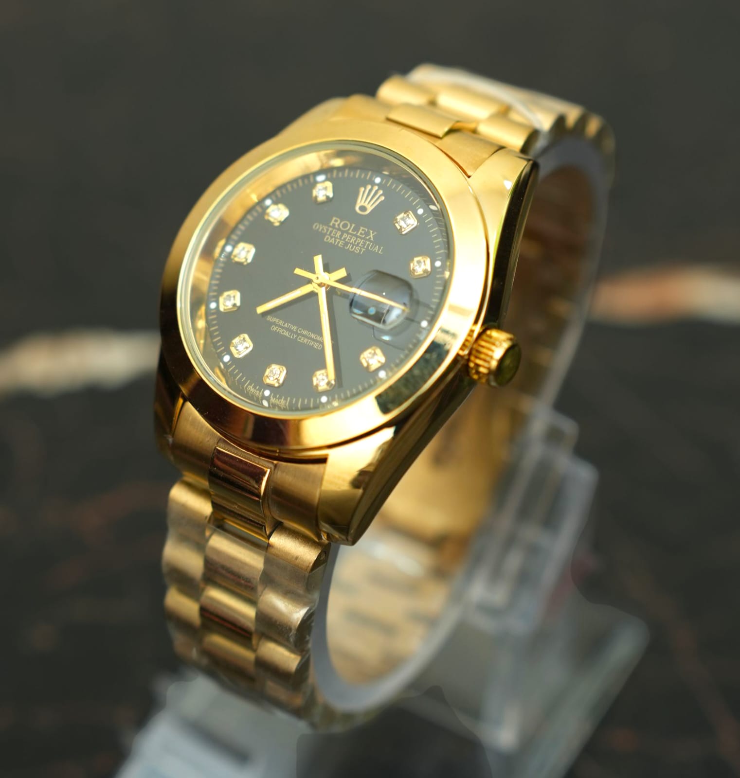 Rolex (RLX) - Datejust Gold with Premium Black Dial