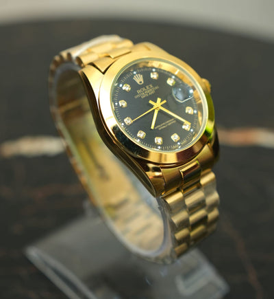 YW - Datejust Gold with Premium Black Dial