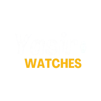Yellow 'Watches' text on a white background