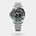 YW - GMT Master | Silver with Green Black Dial