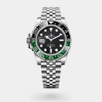 YW - GMT Master | Silver with Green Black Dial