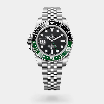 YW - GMT Master | Silver with Green Black Dial